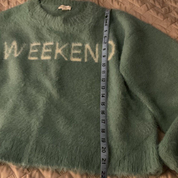 Hem & Thread Teal 'Weekend' Sweater - Picture 5 of 14